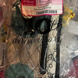Thirty-One Soft Wallet with Floral and Black Accents